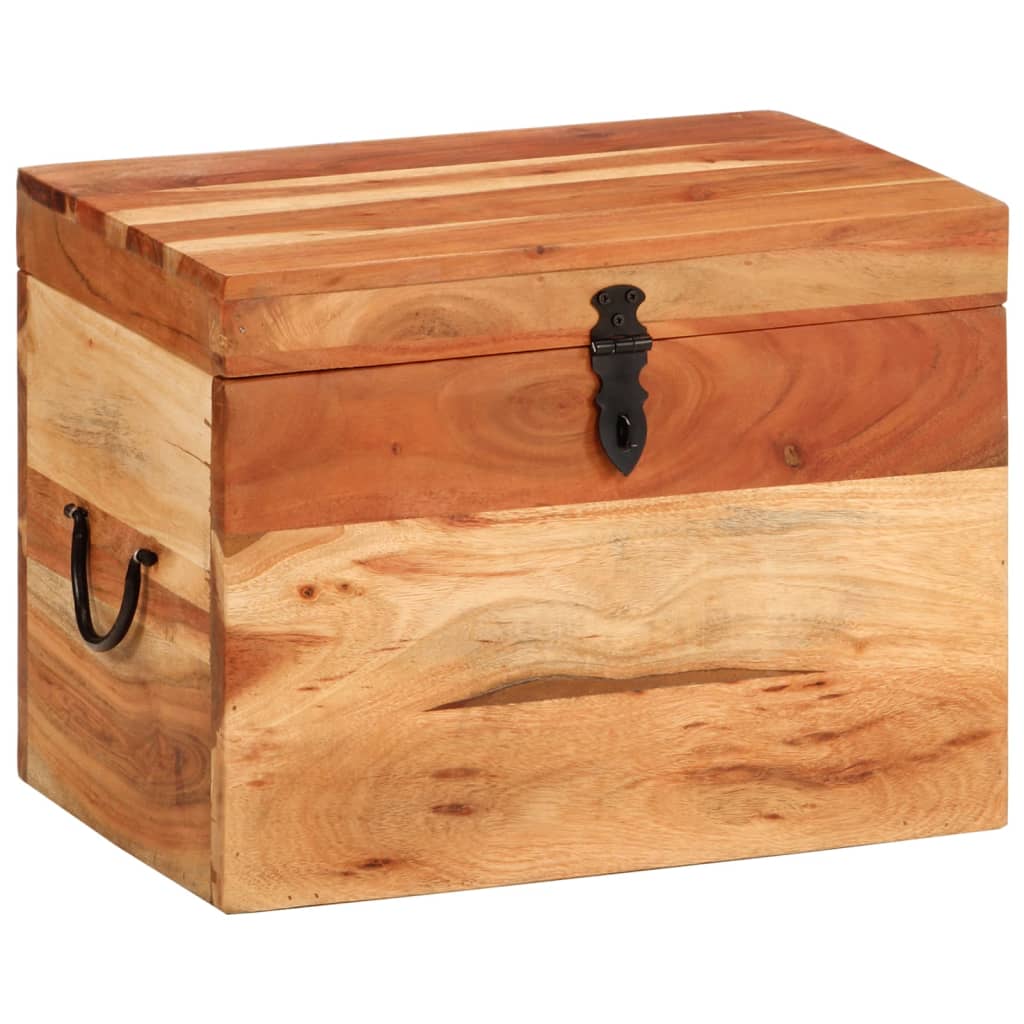 Storage Box 39x28x31 cm Solid Wood Acacia - OLBRIT