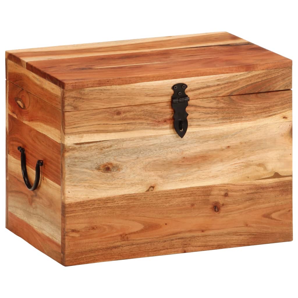 Storage Box 39x28x31 cm Solid Wood Acacia - OLBRIT