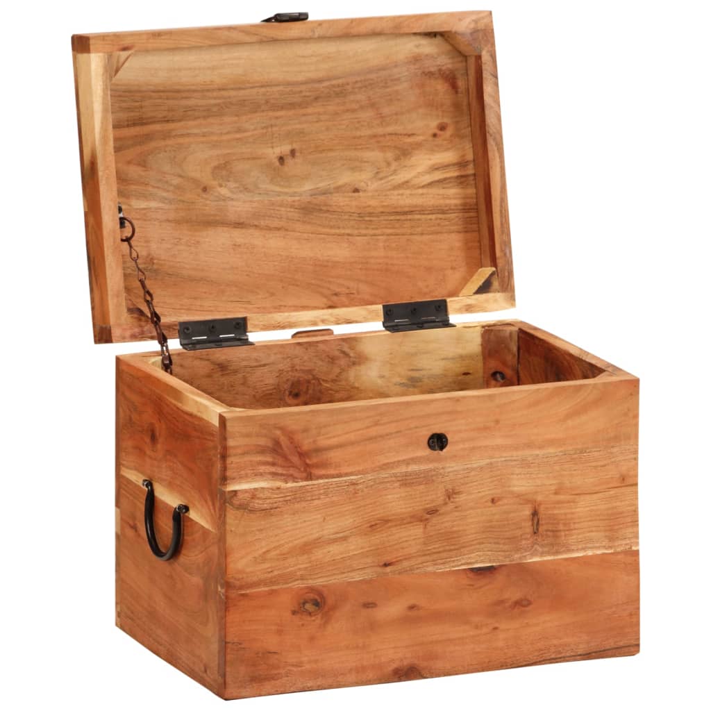 Storage Box 39x28x31 cm Solid Wood Acacia - OLBRIT