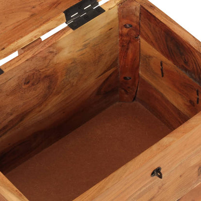 Storage Box 39x28x31 cm Solid Wood Acacia - OLBRIT