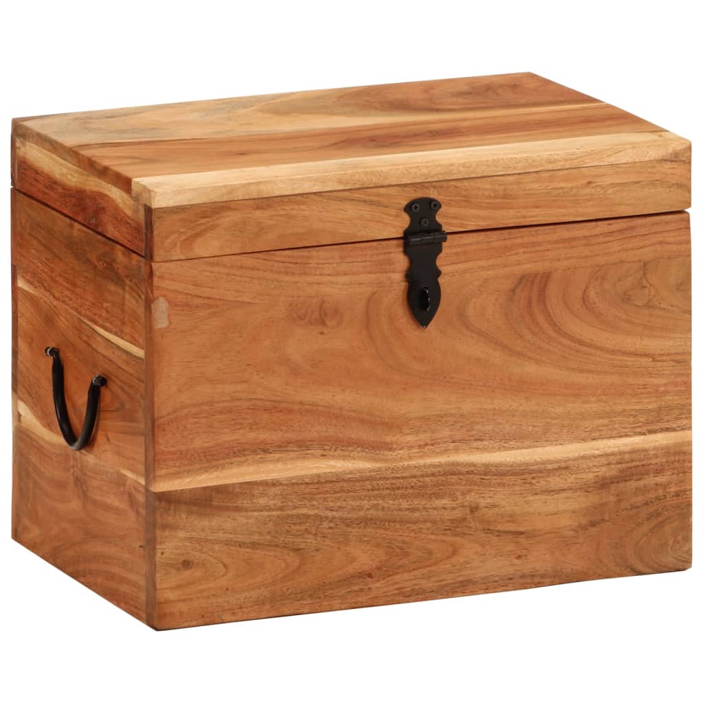 Storage Box 39x28x31 cm Solid Wood Acacia - OLBRIT