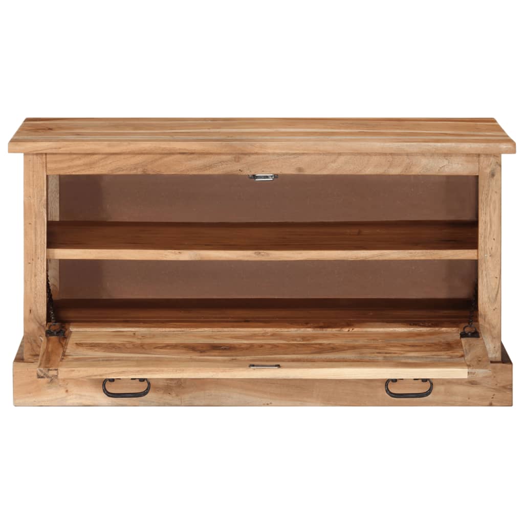 Shoe Storage Bench 85x40x45 cm Solid Acacia Wood - OLBRIT