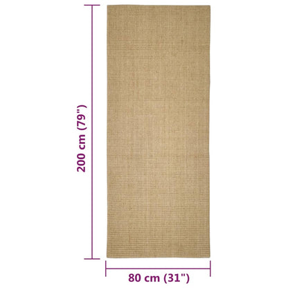 Rug Natural Sisal 80x200 cm - OLBRIT