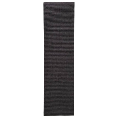 Rug Natural Sisal 66x250 cm Black - OLBRIT