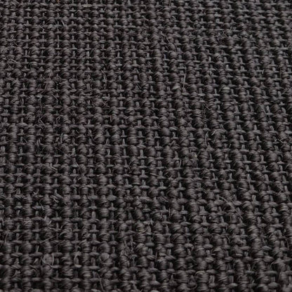 Rug Natural Sisal 66x250 cm Black - OLBRIT