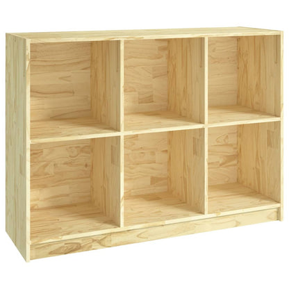 Book Cabinet 104x33x76 cm Solid Pinewood - OLBRIT