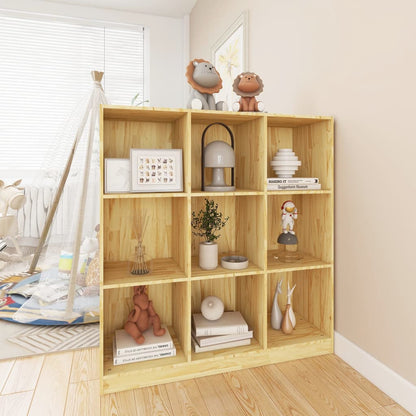 Book Cabinet/Room Divider 104x33.5x110 cm Solid Pinewood - OLBRIT