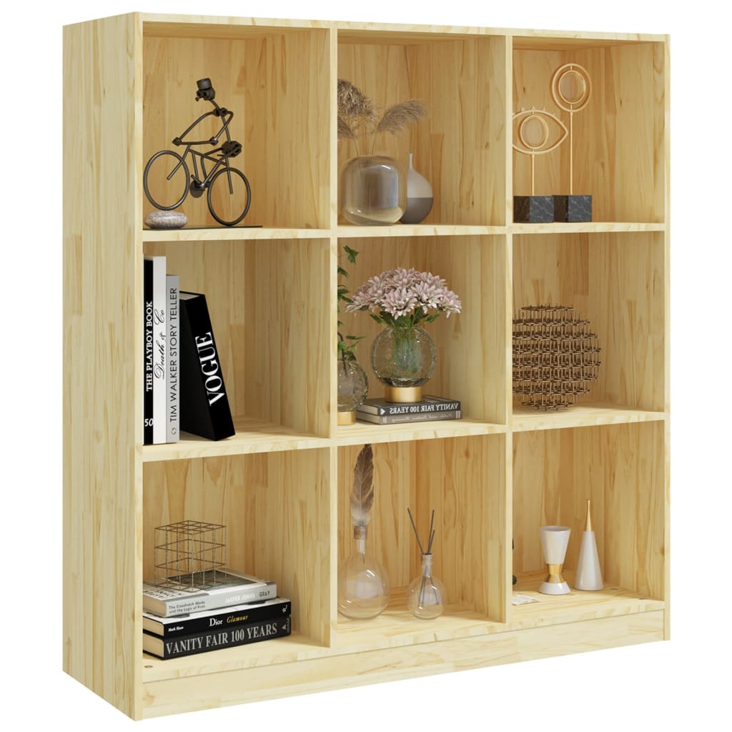 Book Cabinet/Room Divider 104x33.5x110 cm Solid Pinewood - OLBRIT