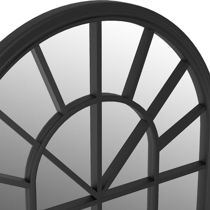 Mirror Black 90x45 cm Iron for Indoor Use - OLBRIT