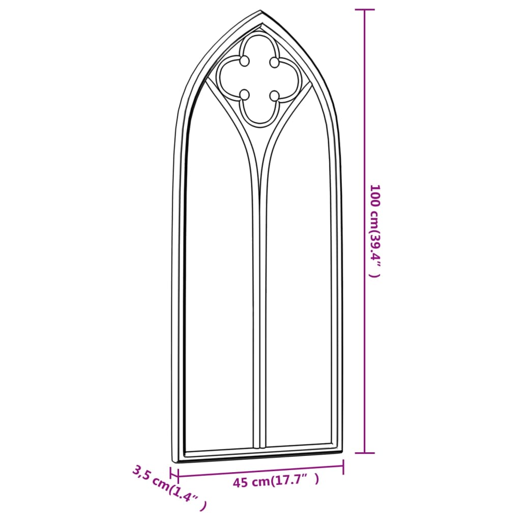 Mirror Sand 100x45 cm Iron for Indoor Use - OLBRIT