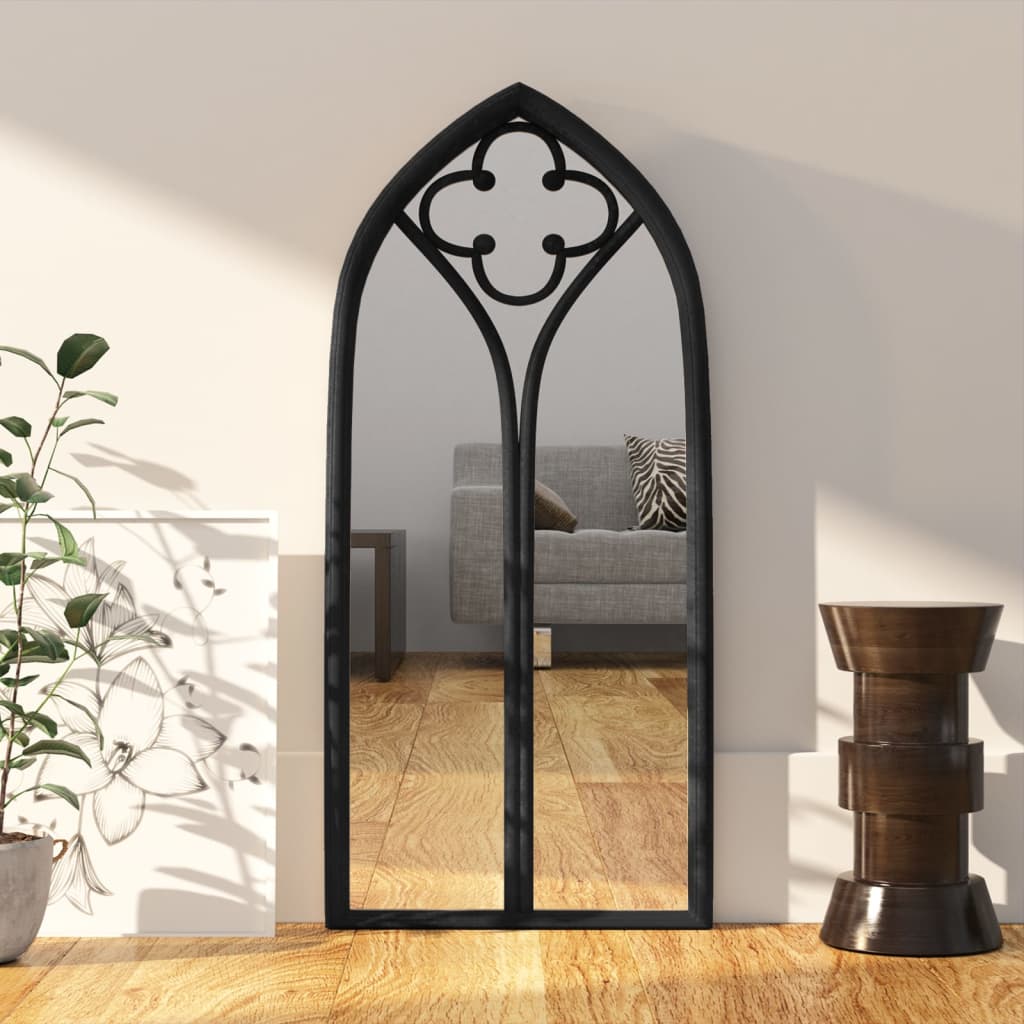 Mirror Black 100x45 cm Iron for Indoor Use - OLBRIT