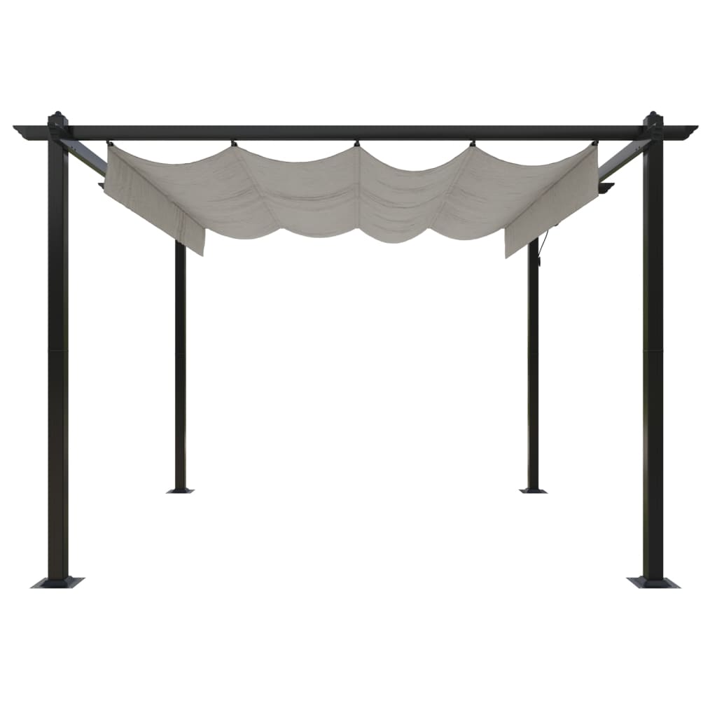 Garden Gazebo with Retractable Roof 3x3 m - OLBRIT