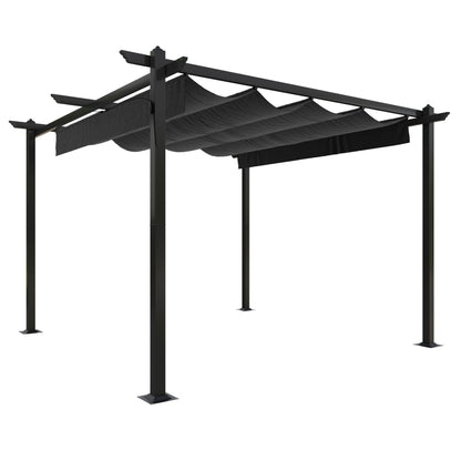 Garden Gazebo with Retractable Roof 3x3 m - OLBRIT