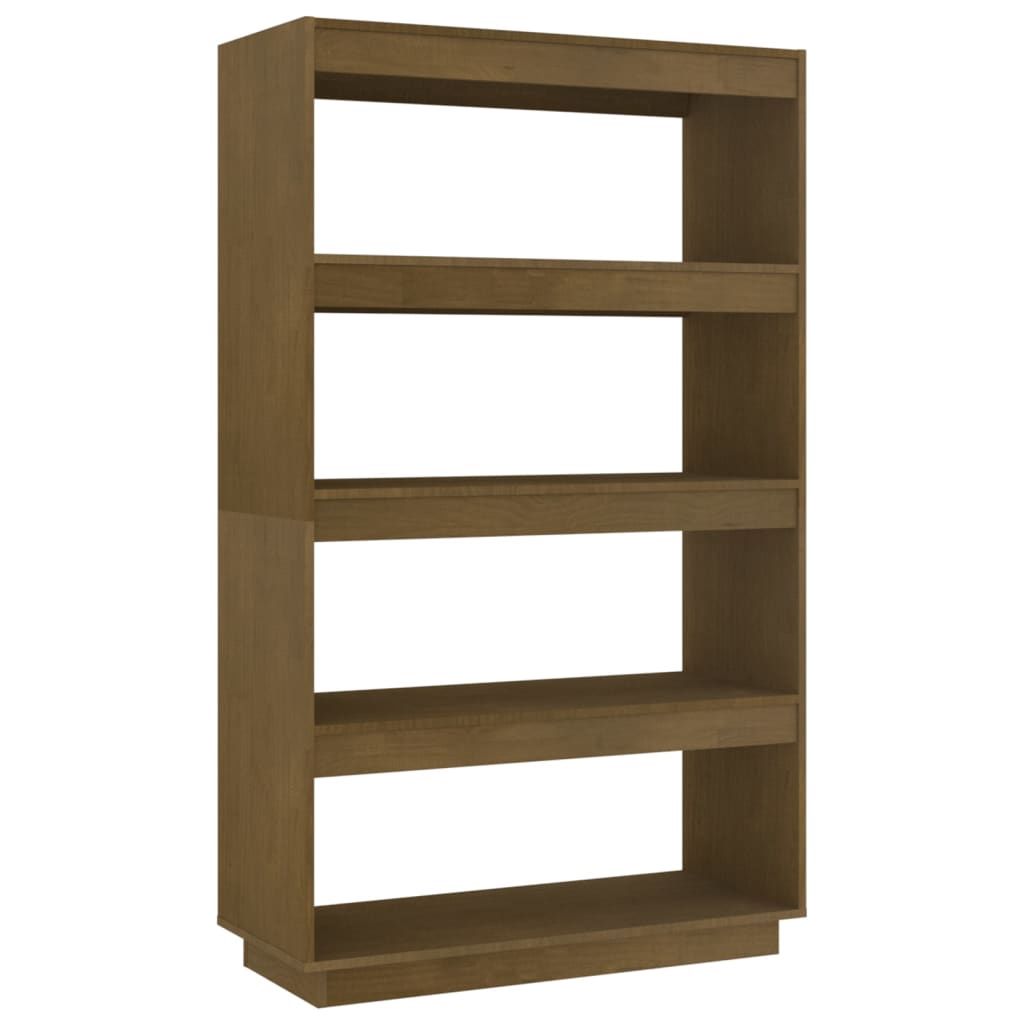 Book Cabinet/Room Divider Honey Brown 80x35x135 cm Solid Pinewood - OLBRIT