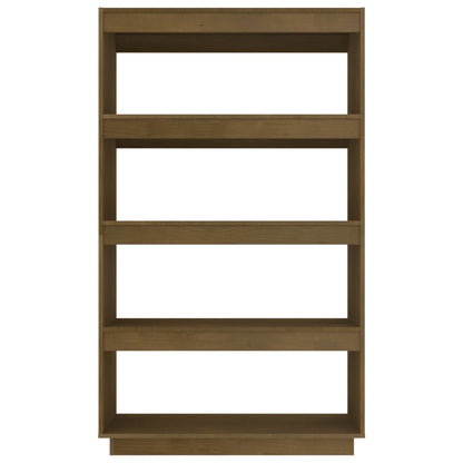 Book Cabinet/Room Divider Honey Brown 80x35x135 cm Solid Pinewood - OLBRIT