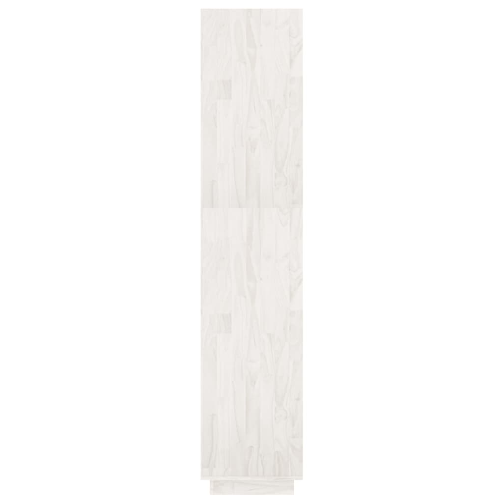 Book Cabinet/Room Divider White 80x35x167 cm Solid Pinewood - OLBRIT