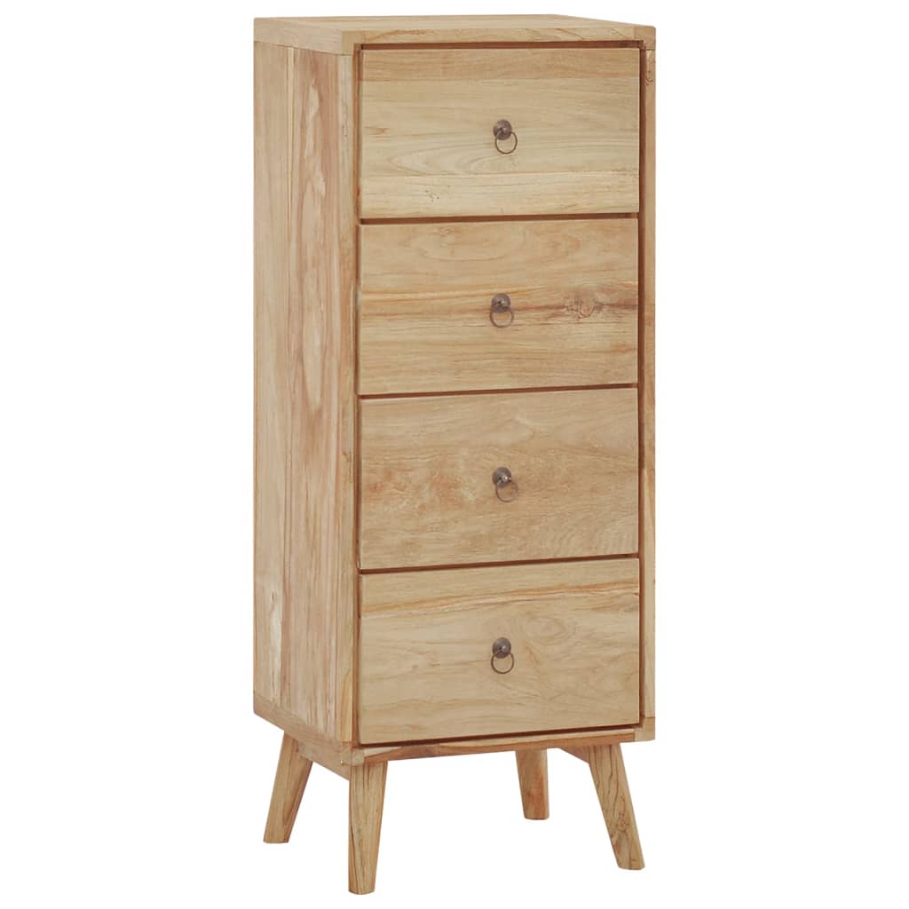 Chest of Drawers 40x30x100 cm Solid Wood Teak - OLBRIT