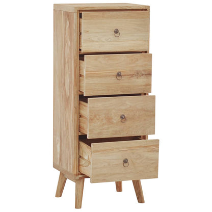 Chest of Drawers 40x30x100 cm Solid Wood Teak - OLBRIT