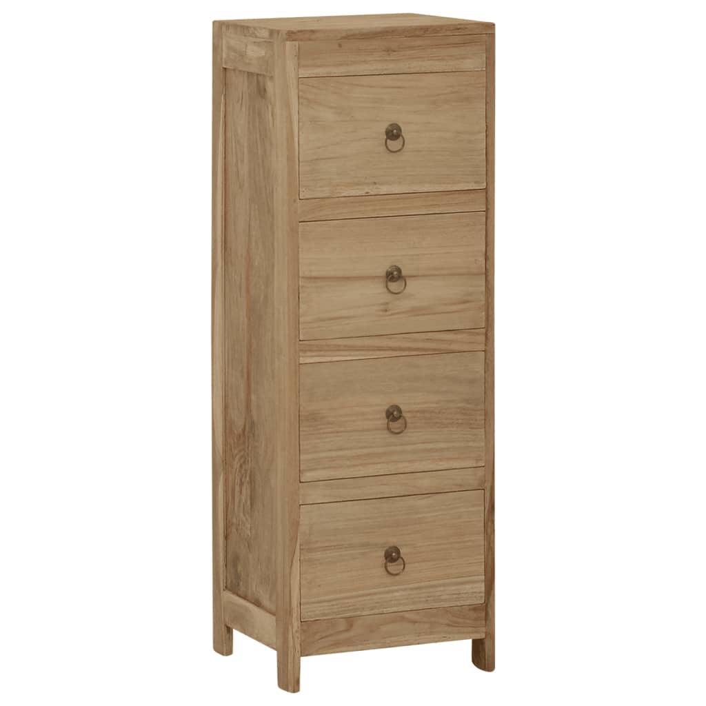 Chest of Drawers 30x30x90 cm Solid Wood Teak - OLBRIT