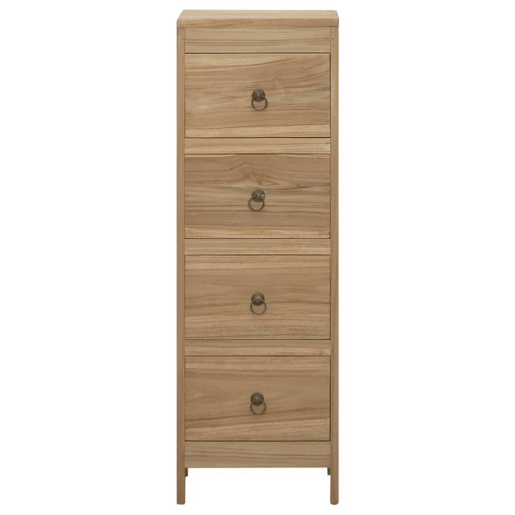 Chest of Drawers 30x30x90 cm Solid Wood Teak - OLBRIT