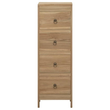 Chest of Drawers 30x30x90 cm Solid Wood Teak - OLBRIT