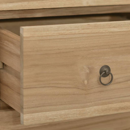 Chest of Drawers 30x30x90 cm Solid Wood Teak - OLBRIT
