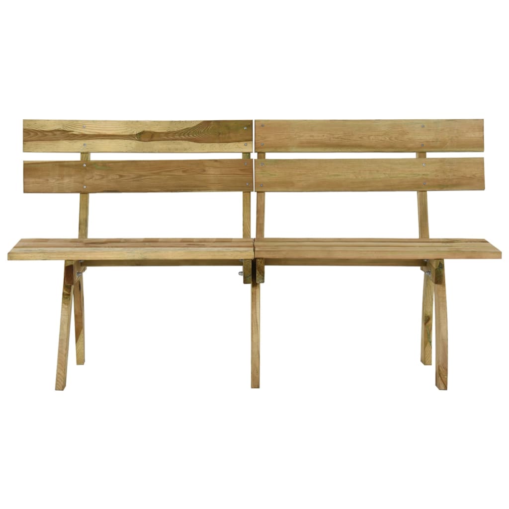 Garden Bench 160 cm Impregnated Pinewood - OLBRIT