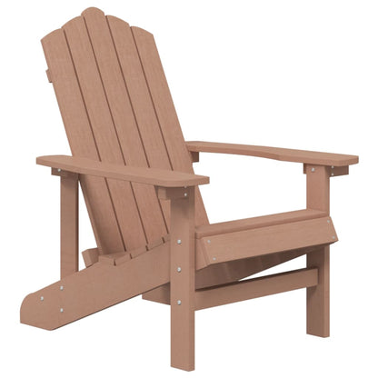 Garden Adirondack Chair with Table Brown - OLBRIT