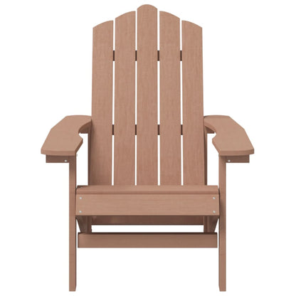 Garden Adirondack Chair with Table Brown - OLBRIT