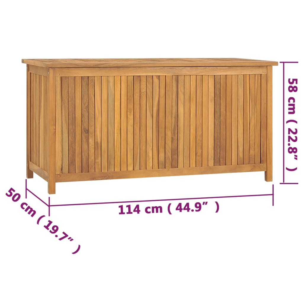Garden Box 114x50x58 cm Solid Wood Teak - OLBRIT