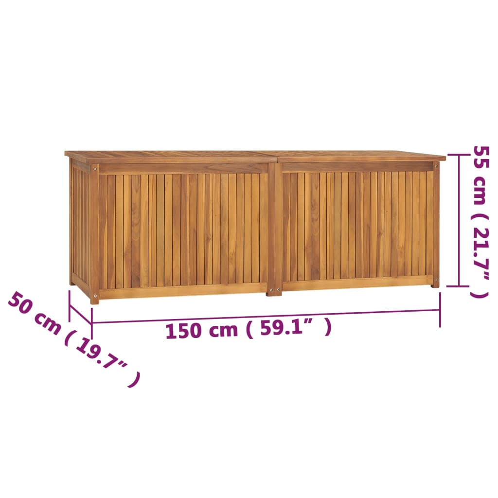 Garden Box 150x50x55 cm Solid Wood Teak - OLBRIT