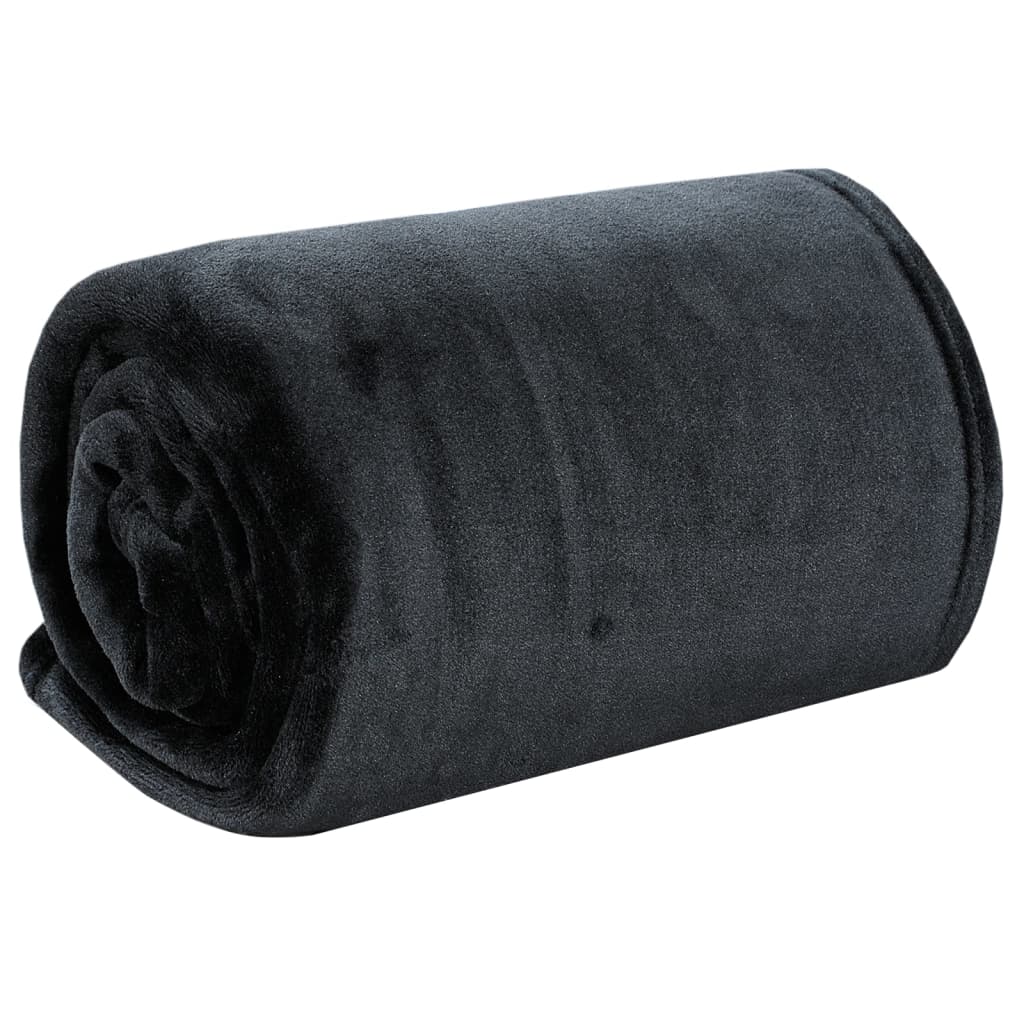 Blanket Black 150x200 cm Polyester - OLBRIT