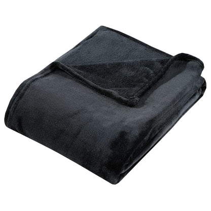 Blanket Black 150x200 cm Polyester - OLBRIT