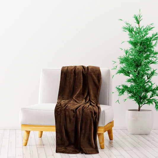 Blanket Cocoa Brown 150x200 cm Polyester - OLBRIT