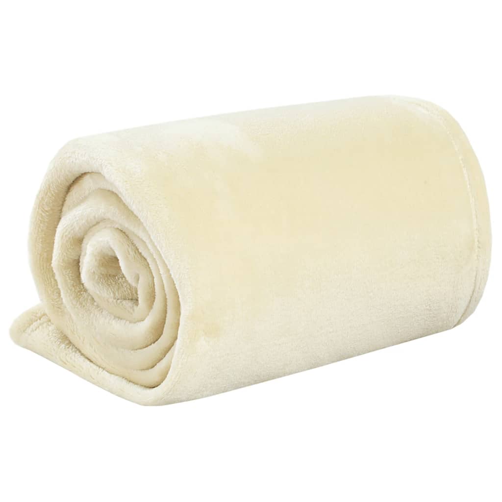 Blanket Cream 150x200 cm Polyester - OLBRIT