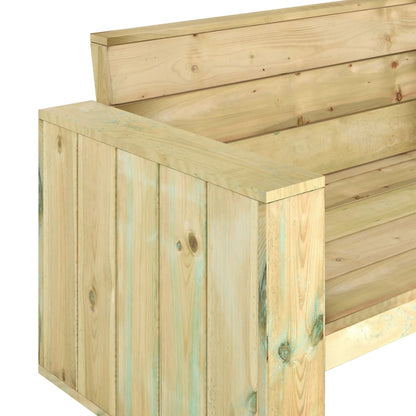 Garden Bench 139 cm Impregnated Pinewood - OLBRIT
