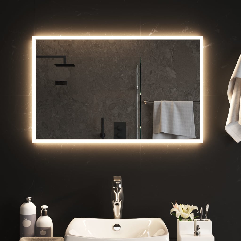 LED Bathroom Mirror 80x50 cm - OLBRIT