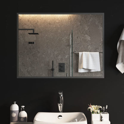 LED Bathroom Mirror 80x60 cm - OLBRIT