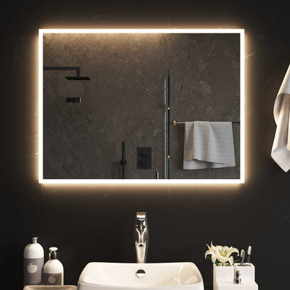 LED Bathroom Mirror 80x60 cm - OLBRIT