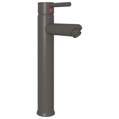 Bathroom Sink with Tap and Push Drain Black Tempered Glass - OLBRIT