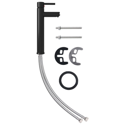 Bathroom Sink with Tap and Push Drain Gold Tempered Glass - OLBRIT