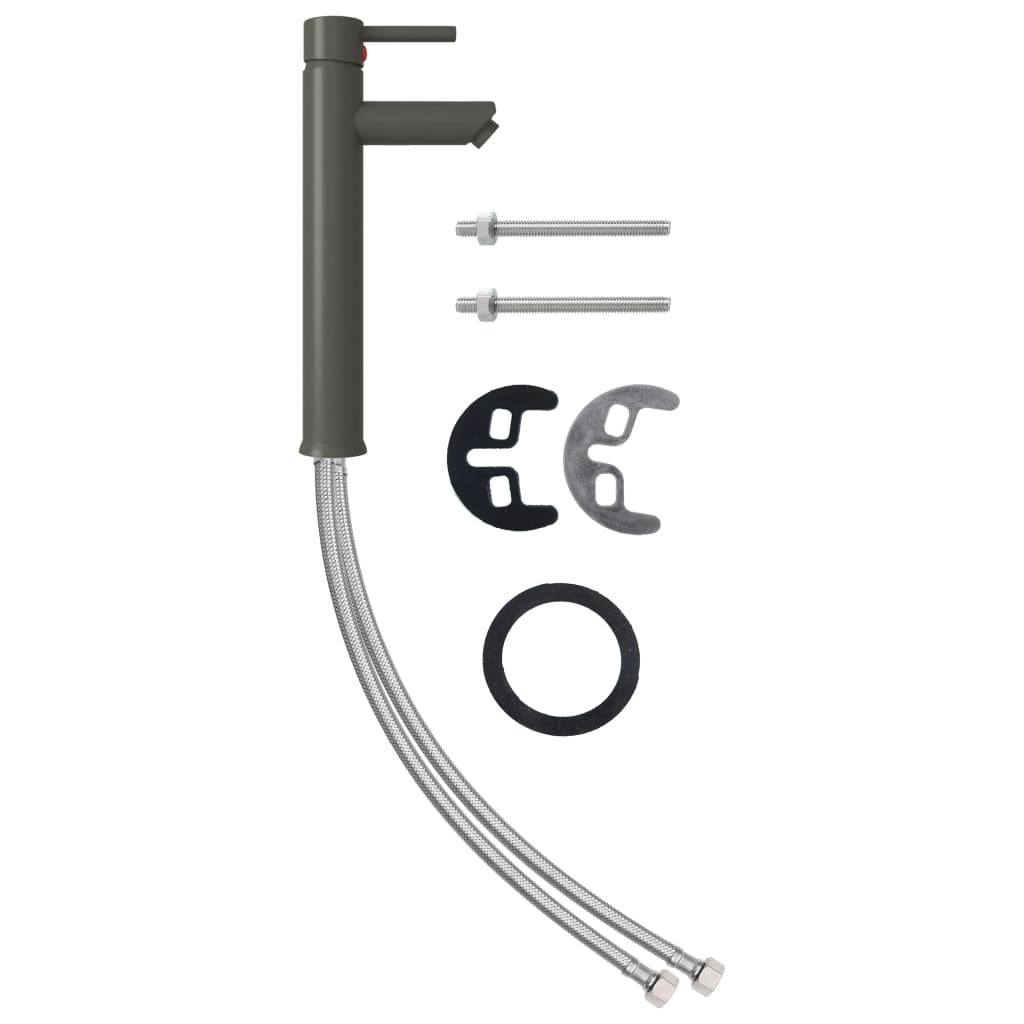 Bathroom Sink with Tap and Push Drain Gold Tempered Glass - OLBRIT