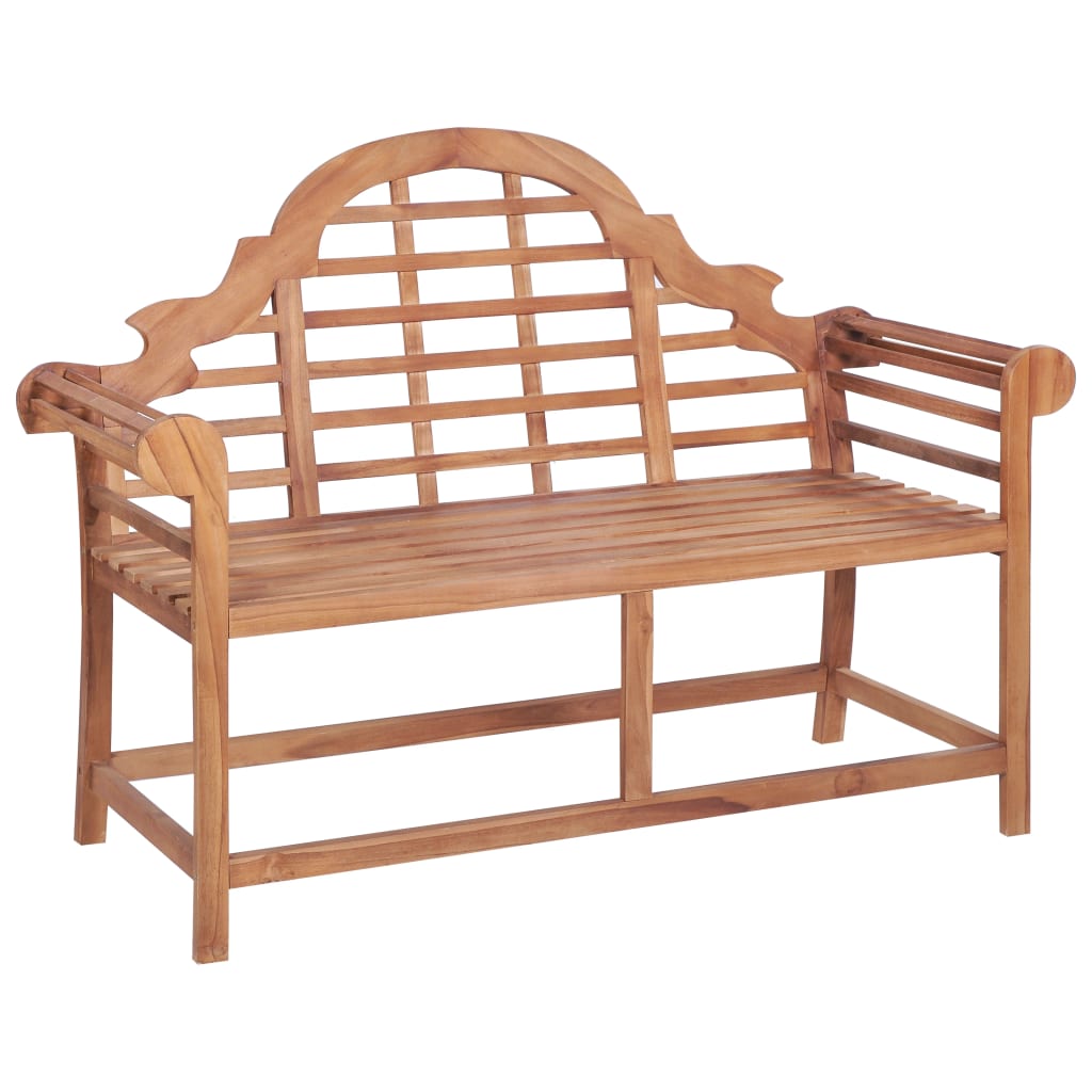 Garden Bench 127x58.5x92.5 cm Solid Wood Teak - OLBRIT