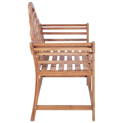 Garden Bench 127x58.5x92.5 cm Solid Wood Teak - OLBRIT