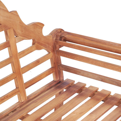 Garden Bench 127x58.5x92.5 cm Solid Wood Teak - OLBRIT