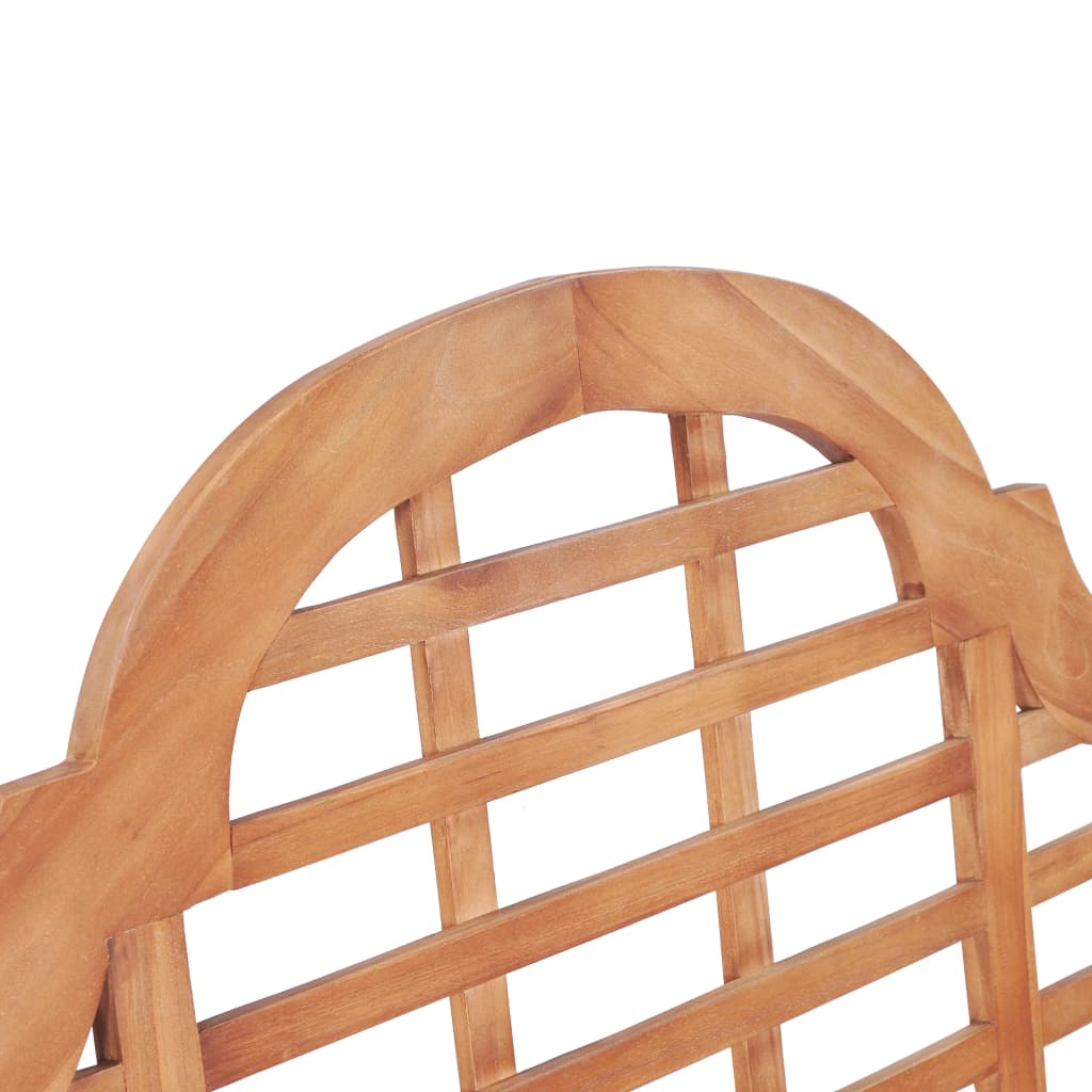 Garden Bench 127x58.5x92.5 cm Solid Wood Teak - OLBRIT