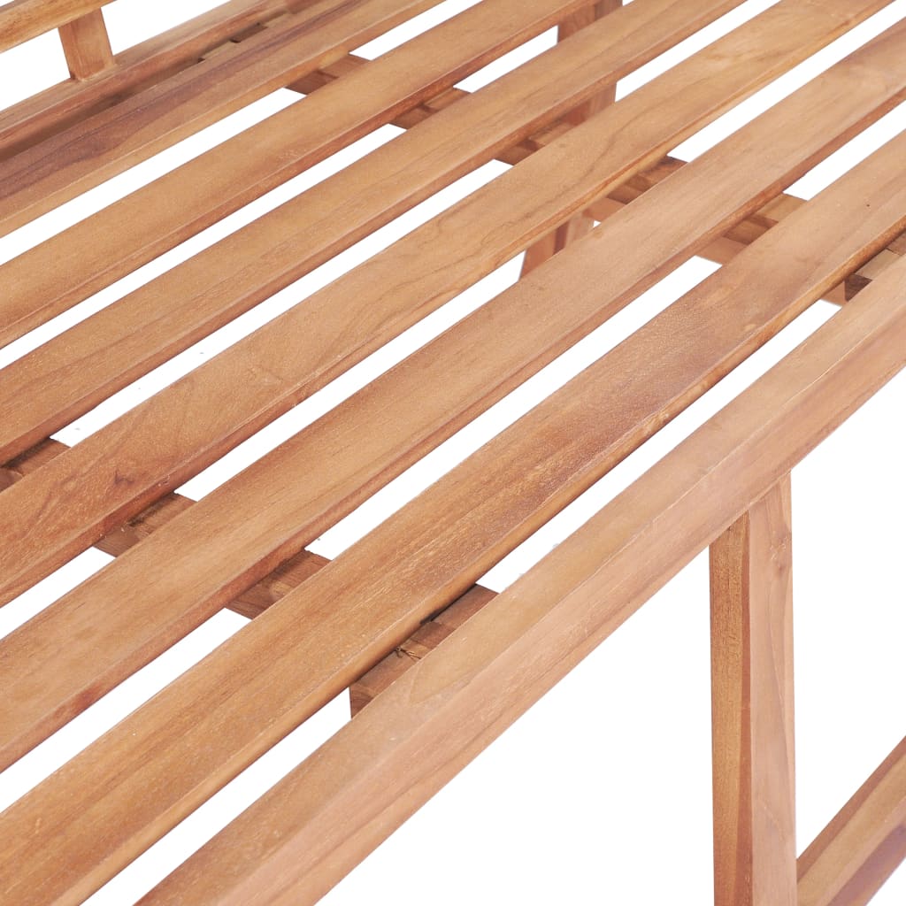 Garden Bench 127x58.5x92.5 cm Solid Wood Teak - OLBRIT