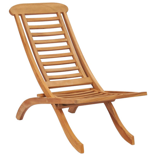 Folding Garden Chair 50x90x69 cm Solid Wood Teak - OLBRIT