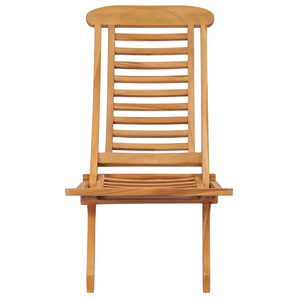 Folding Garden Chair 50x90x69 cm Solid Wood Teak - OLBRIT