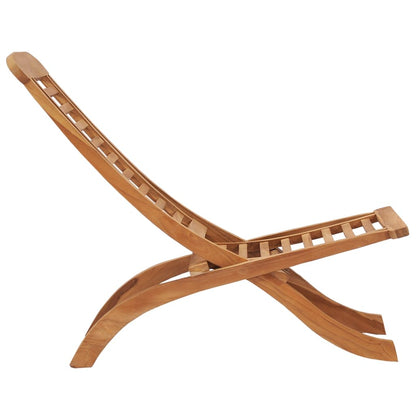 Folding Garden Chair 50x90x69 cm Solid Wood Teak - OLBRIT